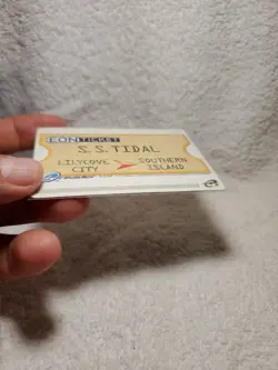 EON TICKET Pokemon Ruby & Sapphire E-Reader Card GBA RARE AUTHENTIC Minty Cond. - Image 4