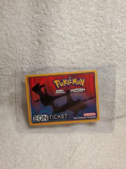 EON TICKET Pokemon Ruby & Sapphire E-Reader Card GBA RARE AUTHENTIC Minty Cond. - Image 5