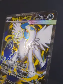 Pokemon TCG MISALIGNED TEXTURE ERROR Mega Absol EX 161 /134 - Image 5
