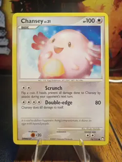 2007 Pokemon Mysterious Treasures Chansey #76 Extremely LP - Image 1