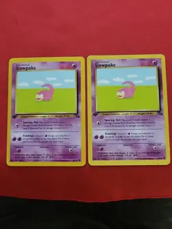 Pokemon: Slowpoke 1st Edition #55/62 Non Holo Fossil 1999 WOTC - LP - I135 - Image 1
