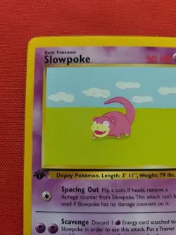 Pokemon: Slowpoke 1st Edition #55/62 Non Holo Fossil 1999 WOTC - LP - I135 - Image 4