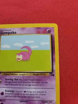 Pokemon: Slowpoke 1st Edition #55/62 Non Holo Fossil 1999 WOTC - LP - I135 - Image 5