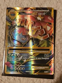 M Venusaur EX (Full Art) 100/108 Evolutions Holo Pokemon Card - Image 1