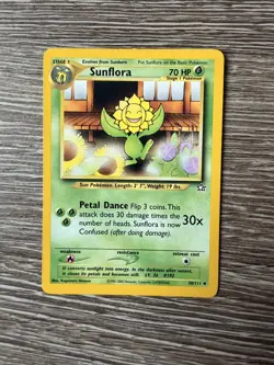 Pokemon TCG Sunflora Neo Genesis 50/111 Regular Uncommon LP - Image 1