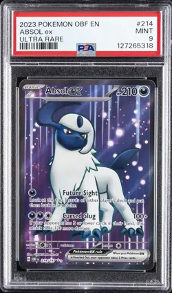 2023 POKEMON OBF EN-OBSIDIAN FLAMES ULTRA RARE #214 ABSOL EX PSA 9 - Image 1