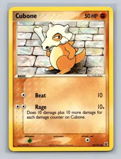 Cubone 60/113 2005 EX-Delta Species Common Pokemon Card LP - Image 1