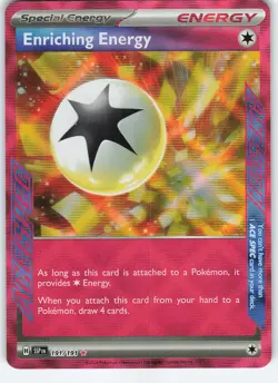 Enriching Energy 191/191 ACE SPEC Rare Holo SV08: Surging Sparks NM Pokemon - Image 1