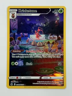 Pokemon Cards Kricketune GG02/GG70 Crown Zenith Galarian Gallery Holo - Image 1