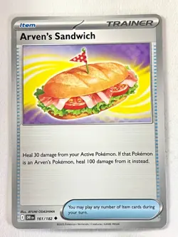Arven’s Sandwich 161/182 Destined Rivals Pokemon TCG - Pack Fresh Near Mint - NM - Image 1