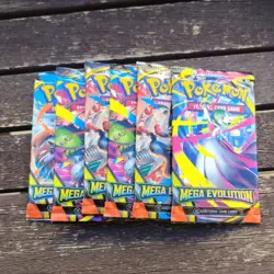 Pokemon MEGA EVOLUTION Booster Pack ( 1 Pack 10 Cards ) FREE SHIPPING SEALED NEW - Image 1