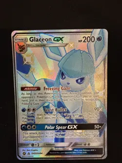 Pokemon TCG Glaceon GX Full Art Holo Card SV55/SV94 NM Condition - Image 3