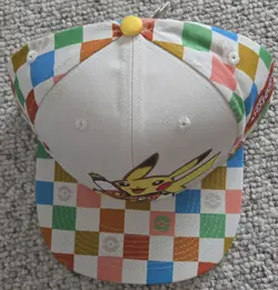 Pokemon Worlds Championships 2025 Anaheim Pikachu Snapback Flat Brim Hat, New - Image 2