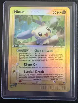 Pokemon TCG - Minun - Dragon (DR) - 7/97 - reverse holo - NM - Image 1