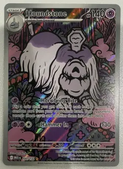 2025 POKEMON TCG MEGA EVOLUTION HOLO ILLUSTRATION HOUNDSTONE 145/132 RARE MINT - Image 1