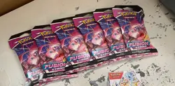 Pokemon TCG: Sword & Shield - Fusion Strike Sleeved Booster Pack x 6 SEALED 820650809170 - Image 1