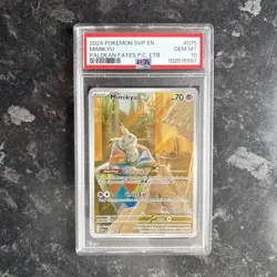 PSA 10 Mimikyu Paldean Fates Pokemon Center Stamp Exclusive ETB SVP 075 GEM MINT - Image 1