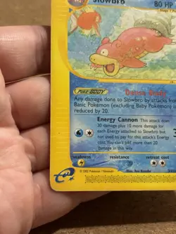 Slowbro 33/147 Set Aquapolis Rare Card Pokemon English Poor Played Original Card - Image 2