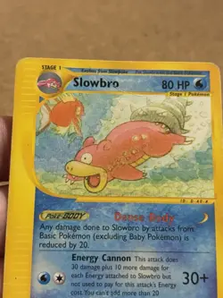 Slowbro 33/147 Set Aquapolis Rare Card Pokemon English Poor Played Original Card - Image 4