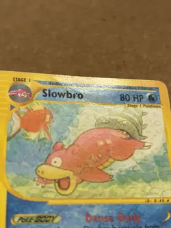 Slowbro 33/147 Set Aquapolis Rare Card Pokemon English Poor Played Original Card - Image 5