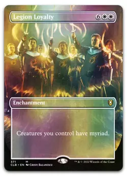 Legion Loyalty (Borderless) #371 (Foil) (NM) Baldur's Gate CLB Magic MTG - Image 1