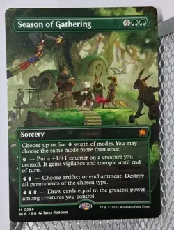 Season of Gathering (Borderless) Bloomburrow Regular - Image 2