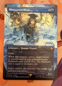 Snapcaster Mage (Borderless) Chocobo Track Foil - Final Fantasy MTG FIC 0469 NM - Image 1