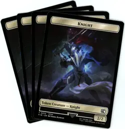 x4 Hero (0003) / Knight Double-Sided Token - Final Fantasy - MTG - NM/M - Image 2