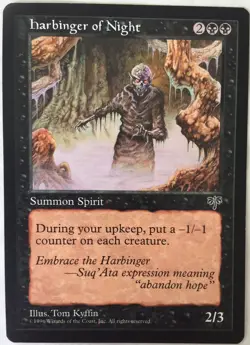 Harbinger of Night X1 Mirage Mtg Magic the Gathering - Image 1