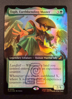 MTG Toph Earthbending Master Extended Art Foil M 0209 Avatar TLE English NM - Image 1