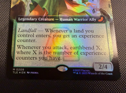 MTG Toph Earthbending Master Extended Art Foil M 0209 Avatar TLE English NM - Image 2