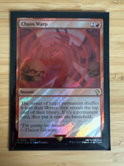 Magic the Gathering: Chaos Warp (Surge Foil) Commander: Final Fantasy Foil NM - Image 1