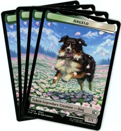 x4 Angelo / Darkstar Double-Sided Token - Final Fantasy - MTG - NM/M - Image 1