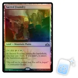 FOIL SACRED FOUNDRY Guilds Of Ravnica GRN Magic MTG MINT CARD - Image 1