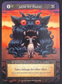 GOAT FOR AZAZEL SORCERY CONTESTED REALM GOTHIC UNIQUE BEAST SP! - Image 1