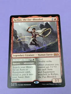 MTG Magic: Wilds of Eldraine: Kellan, the Fae-Blooded #0230 Mythic - NM - Image 1