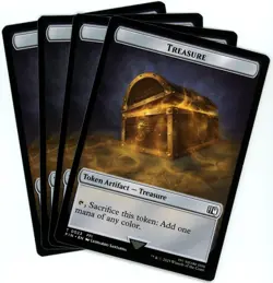 x4 Hero (0004) / Treasure Double-Sided Token - Final Fantasy - MTG - NM/M - Image 2