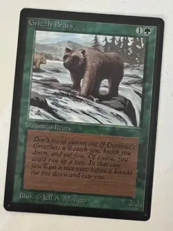 Magic the Gathering MTG Grizzly Bears Beta LP+ Playset (4) (Beta Bob) - Image 2