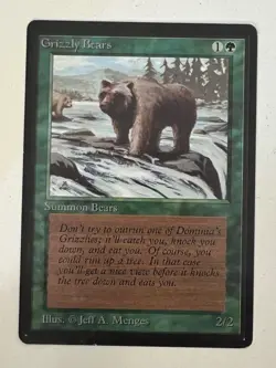 Magic the Gathering MTG Grizzly Bears Beta LP+ Playset (4) (Beta Bob) - Image 4