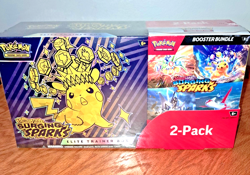 Lot of 2 Pokemon Surging Sparks Elite Trainer Box & Booster Bundle Costco 2 Pack - Image 3
