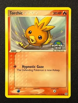 Pokemon TCG- Torchic Wizard World Chicago Rare Promo 2005 Ex Emerald #69 -NM - Image 1