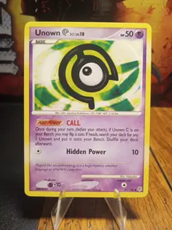 2007 Pokemon Diamond & Pearl Base Set Unown #67 Extremely LP - Image 1