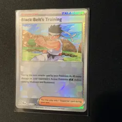 Pokemon Black Belt's Training Pokeball Reverse Holo Prismatic Evolutions 097/131 - Image 3