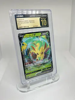 ?? BLACK LABEL CGC 10 Pristine Leafeon V 011/172 VSTAR Universe RR Holo Pokemon - Image 1