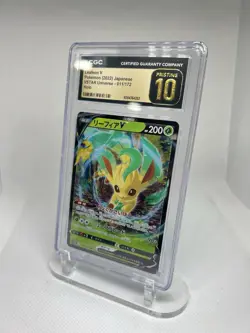 ?? BLACK LABEL CGC 10 Pristine Leafeon V 011/172 VSTAR Universe RR Holo Pokemon - Image 2