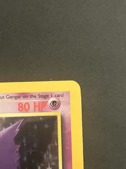 1999 Pokemon Fossil Base Set Holo Rare Gengar Card WOTC 5/62 - Image 3