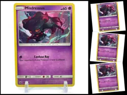 Pokemon Sun & Moon Crimson Invasion 39/111 Misdreavus 4X Mint/NM TCG Playset X4 - Image 1