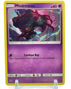 Pokemon Sun & Moon Crimson Invasion 39/111 Misdreavus 4X Mint/NM TCG Playset X4 - Image 2