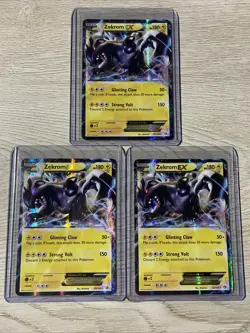 (3x) Zekrom EX - Legendary Treasures 52/113 Ultra Rare Holo Pokemon TCG - Image 1