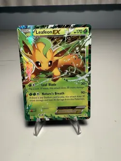 Pokemon Leafeon EX Holo Ultra Rare Card 10/83 XY Generations TCG - Image 1